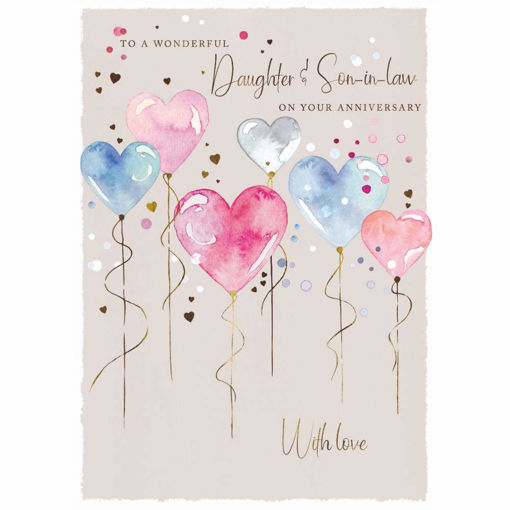Picture of DAUGHTER & SON IN LAW ANNIVERSARY CARD